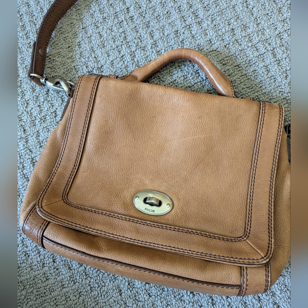 Fossil Brown Leather Handbag - Picture 4 of 7